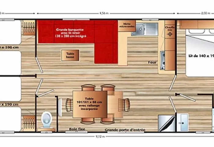 Mobilhome 4 Ca61 אתר קמפינג
